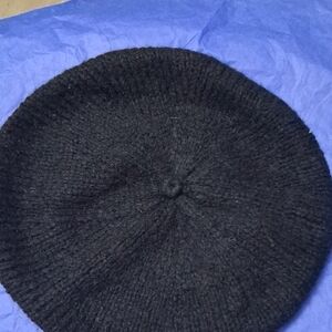 J. Crew Black Wool Beret